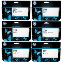 惠普（HP）727号墨盒 (F9J77A) M品红色墨盒 (适用T920/T930/T1500/T250机型) 300ml 