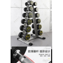 康强商用塔式哑铃架包胶哑铃固定哑铃健身房专用 6付哑铃组（2.5-15kg）（含哑铃、哑铃架） 